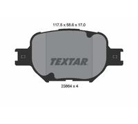 Plaquettes de frein 2386401 TEXTAR pour TOYOTA CELICA Coupé COROLLA Verso