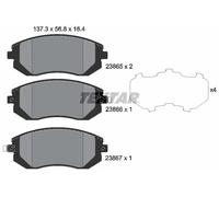 Plaquettes de frein 2386501 TEXTAR pour SUBARU IMPREZA A trois volumes FORESTER