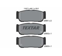 Textar Plaquettes de frein 2393101 - pour SSANGYONG et KIA (Rexton, Rodius, Sorento, Kyron, Stav)