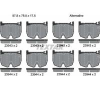 Plaquettes de frein 2394301 TEXTAR pour MERCEDES-BENZ SL CLASSE S Coupé CLASSE S