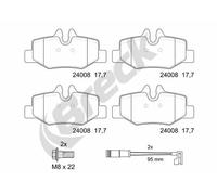 BRECK 24008 00 703 00 Plaquettes de frein