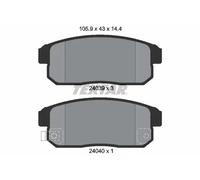 Plaquettes de frein 2403901 TEXTAR pour MAZDA RX-8