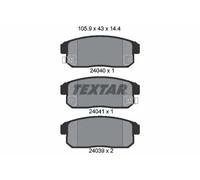 Plaquettes de frein 2404001 TEXTAR pour SUZUKI NISSAN