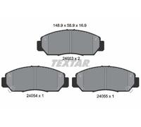 Textar Jeu de plaquettes de frein 2405301 – pour Honda FR-V Stream – Avant
