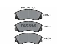 Textar Plaquettes de frein avant 2405901 pour Hyundai Terracan
