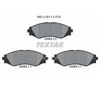 Textar Plaquettes de frein 2406201 pour Daewoo et Chevrolet