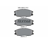 Plaquettes de frein 2406801 TEXTAR pour KIA SORENTO I