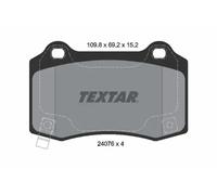 Plaquettes de frein 2407601 TEXTAR pour CHRYSLER JEEP CHEVROLET TESLA DODGE