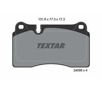 Plaquettes de frein 2409801 TEXTAR pour VW TOUAREG TOUAREG VAN
