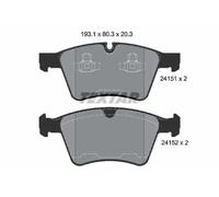 Plaquettes de frein 2415101 TEXTAR pour MERCEDES-BENZ CLASSE GL CLASSE R