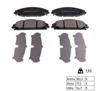 Plaquettes de frein 24164.175.1 ZIMMERMANN pour CHRYSLER LANCIA DODGE
