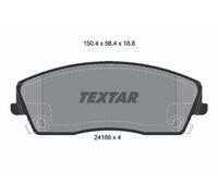 Plaquettes de frein 2416601 TEXTAR pour DODGE LANCIA