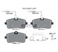 Jeu de plaquettes de frein TEXTAR 2417501, avant