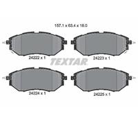 TEXTAR Jeu de plaquettes de frein 2422201 avant pour SUBARU