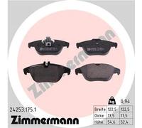 Plaquettes de frein 24253.175.1 ZIMMERMANN pour MERCEDES-BENZ T-Model