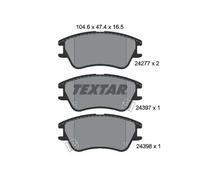 Plaquettes de frein 2427701 TEXTAR pour HYUNDAI ATOS