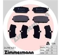 ZIMMERMANN Kit de plaquettes de frein 24298.140.1 pour MAZDA ABARTH FIAT frein à disque