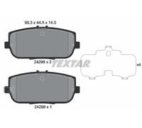 Plaquettes de frein 2429801 TEXTAR pour MAZDA FIAT ABARTH
