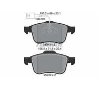 Plaquettes de frein 2434001 TEXTAR pour ALFA ROMEO GIULIETTA