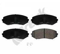 Kit de plaquettes de frein, frein à disque BRECK 24346 00 701 00