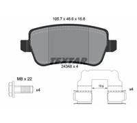 TEXTAR 2434801 Plaquettes de freins pour FIAT CROMA (194)