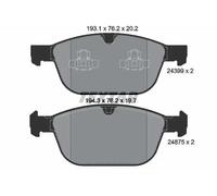 Jeu de plaquettes de frein TEXTAR 2439901, avant