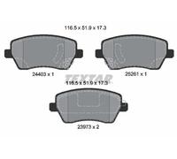 Plaquettes de frein 2440301 TEXTAR pour NISSAN MICRA V NOTE MICRA IV