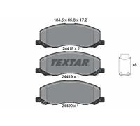 Plaquettes de frein 2441801 TEXTAR pour OPEL SAAB