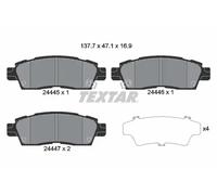Plaquettes de frein 2444501 TEXTAR pour CHEVROLET ISUZU SAAB GMC