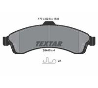 Plaquettes de frein 2444801 TEXTAR pour CHEVROLET ISUZU SAAB