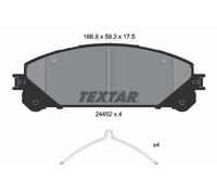 Jeu de plaquettes de frein TEXTAR 2445201, avant