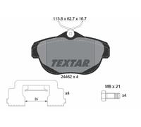 Plaquettes de frein 2446201 TEXTAR pour CITROËN C6