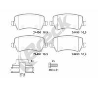 Plaquettes de frein 24496 00 702 00 BRECK pour VOLVO FORD LAND ROVER