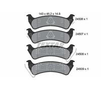 Plaquettes de frein 2450601 TEXTAR pour JEEP GRAND CHEROKEE I