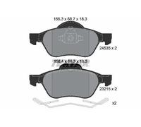 Plaquettes de frein 2453501 TEXTAR pour RENAULT MEGANE II SCÉNIC II CLIO III