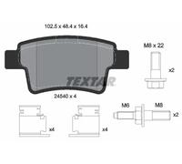 Plaquettes de frein 2454001 TEXTAR pour CITROËN C4 PICASSO I Monospace