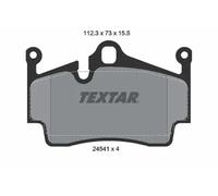 Textar Plaquettes de frein 2454101 arrière pour Porsche Boxster/Spyder/Cayman – 15,5 mm
