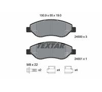 Plaquettes de frein 2455001 TEXTAR pour OPEL CORSA D
