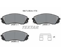 Jeu de plaquettes de frein TEXTAR 2459701, avant