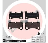 Plaquettes de frein 24614.165.9 ZIMMERMANN pour AUDI PORSCHE VW