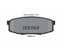 Plaquettes de frein 2465301 TEXTAR pour TOYOTA HYUNDAI