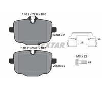 Plaquettes de frein 2470401 TEXTAR pour BMW 7 5 5 Touring 6 Gran Turismo X3 X5