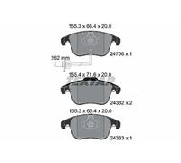 Plaquettes de frein 2470601 TEXTAR pour AUDI A5 A5 Sportback A5 Décapotable