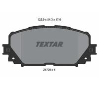Plaquettes de frein 2470801 TEXTAR pour DAIHATSU TOYOTA