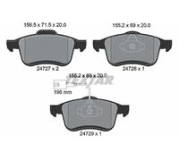 Plaquettes de frein 2472701 TEXTAR pour LANCIA OPEL FIAT