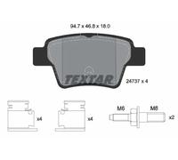TEXTAR Plaquettes de frein 2473701 pour Peugeot 207, 207 SW, 307, 207 CC