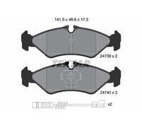 Plaquettes de frein 2473901 TEXTAR pour MERCEDES-BENZ VW