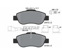 Plaquettes de frein 2476401 TEXTAR pour FIAT FORD