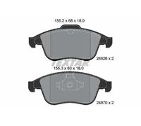 Textar Plaquettes de frein 2482601 – Kit 1x frein à disque avant