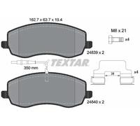 Textar Plaquettes de frein avant 2483901 pour Citroën, Lancia, Peugeot, Fiat